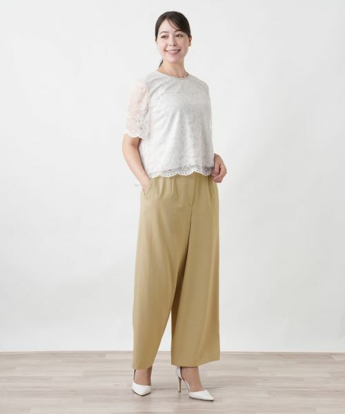 Leilian PLUS HOUSE / レリアンプラスハウス その他パンツ | ガウチョパンツ【Leilian WHITE LABEL】 | 詳細4