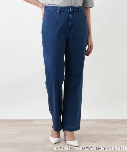Leilian PLUS HOUSE / レリアンプラスハウス デニムパンツ | ジーンズ【L JEANS】(ブルー系)