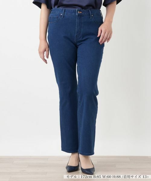 Leilian PLUS HOUSE / レリアンプラスハウス デニムパンツ | ジーンズ【L JEANS】(ブルー系)