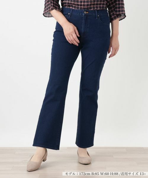 Leilian PLUS HOUSE / レリアンプラスハウス デニムパンツ | ジーンズ【L JEANS】(ネイビー系)