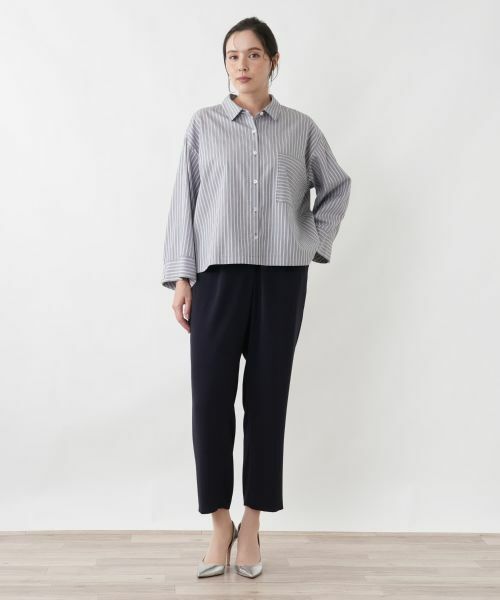 Leilian PLUS HOUSE / レリアンプラスハウス シャツ・ブラウス | 羽織ブラウス【Leilian WHITE LABEL】 | 詳細1