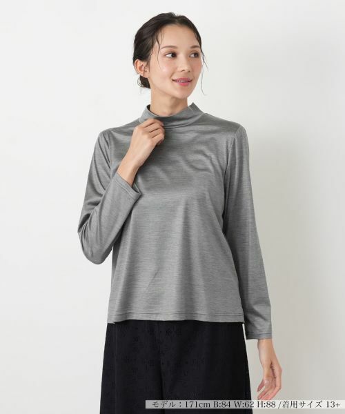 Leilian PLUS HOUSE / レリアンプラスハウス カットソー | カットソー(グレー系)