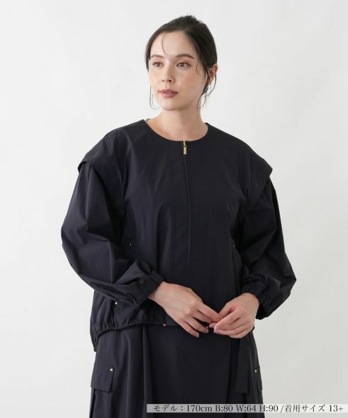 Leilian PLUS HOUSE / レリアンプラスハウス その他アウター | ブルゾン（ネイビー）