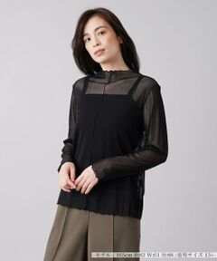 ＊＊Leilian PLUS HOUSE__ / レリアンプラスハウス カットソー | ハイネックシアーカットソー