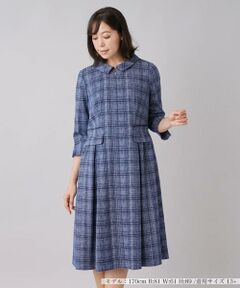 ＊＊Leilian PLUS HOUSE__ / レリアンプラスハウス ミニ丈・ひざ丈ワンピース | チェック柄ワンピース