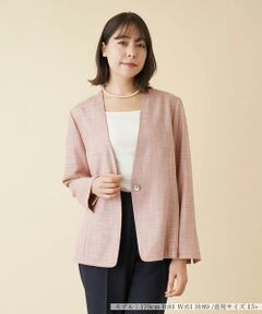 ＊＊Leilian PLUS HOUSE__ / レリアンプラスハウス ノーカラージャケット | ノーカラージャケット