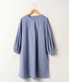 ＊＊Leilian PLUS HOUSE__ / レリアンプラスハウス シャツ・ブラウス | ストライプチュニックブラウス