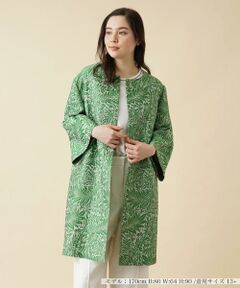 ＊＊Leilian PLUS HOUSE__ / レリアンプラスハウス その他アウター | ボタニカル柄ロングジャケット