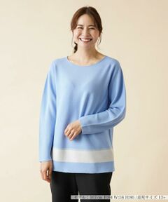 ＊＊Leilian PLUS HOUSE__ / レリアンプラスハウス ニット・セーター | ラインラウンドネックニット