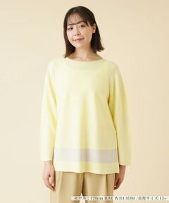 ＊＊Leilian PLUS HOUSE__ / レリアンプラスハウス ニット・セーター | ラインラウンドネックニット