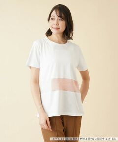 ＊＊Leilian PLUS HOUSE__ / レリアンプラスハウス カットソー | 配色切替Ｔシャツ