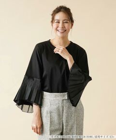 ＊＊Leilian PLUS HOUSE__ / レリアンプラスハウス シャツ・ブラウス | 切替ベルスリーブカットソー