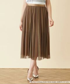 ＊＊Leilian PLUS HOUSE__ / レリアンプラスハウス ミニ・ひざ丈スカート | チュールフレアスカート