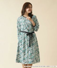 ＊＊Leilian PLUS HOUSE__ / レリアンプラスハウス ミニ丈・ひざ丈ワンピース | レオパード柄ワンピース