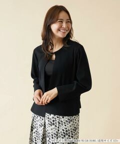 ＊＊Leilian PLUS HOUSE__ / レリアンプラスハウス カーディガン・ボレロ | ペプラム切替カーディガン