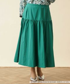＊＊Leilian PLUS HOUSE__ / レリアンプラスハウス ミニ・ひざ丈スカート | 洗えるギャザー切り替えロングスカ－ト