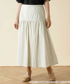 ＊＊Leilian PLUS HOUSE__ / レリアンプラスハウス ミニ・ひざ丈スカート | 洗えるギャザー切り替えロングスカ－ト