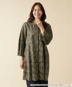 ＊＊Leilian PLUS HOUSE__ / レリアンプラスハウス その他アウター | 総レースロングジャケット