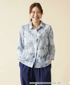 ＊＊Leilian PLUS HOUSE__ / レリアンプラスハウス シャツ・ブラウス | ボタニカル柄ブラウス