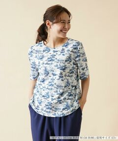 ＊＊Leilian PLUS HOUSE__ / レリアンプラスハウス カットソー | プリントカットソー