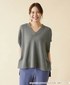 ＊＊Leilian PLUS HOUSE__ / レリアンプラスハウス ベスト | Vネックニットベスト