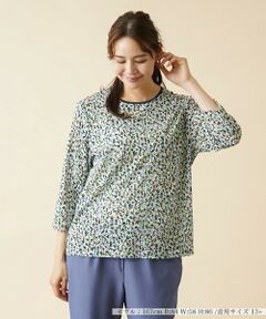 ＊＊Leilian PLUS HOUSE__ / レリアンプラスハウス カットソー | ジオメトリック柄カットソー