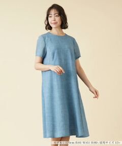 ＊＊Leilian PLUS HOUSE__ / レリアンプラスハウス ミニ丈・ひざ丈ワンピース | 洗えるAラインワンピース