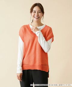 ＊＊Leilian PLUS HOUSE__ / レリアンプラスハウス ニット・セーター | Vネックニットベスト