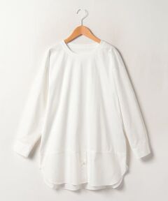 ＊＊Leilian PLUS HOUSE__ / レリアンプラスハウス カットソー | シャツレイヤード風ニットプルオーバー