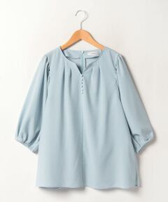 ＊＊Leilian PLUS HOUSE__ / レリアンプラスハウス シャツ・ブラウス | キーネックブラウス