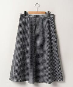 ＊＊Leilian PLUS HOUSE__ / レリアンプラスハウス ミニ・ひざ丈スカート | ギンガムチェックフレアスカート