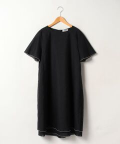 ＊＊Leilian PLUS HOUSE__ / レリアンプラスハウス ミニ丈・ひざ丈ワンピース | レイヤードヘムサックワンピース