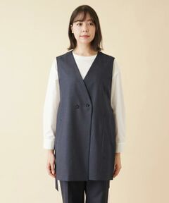 ＊＊Leilian PLUS HOUSE__ / レリアンプラスハウス ベスト | サイドオープンダブルベスト