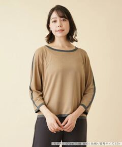 ＊＊Leilian PLUS HOUSE__ / レリアンプラスハウス ニット・セーター | 配色ラインクルーネックニット