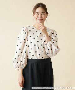 ＊＊Leilian PLUS HOUSE__ / レリアンプラスハウス シャツ・ブラウス | バックボタンボリュームスリーブブラウス