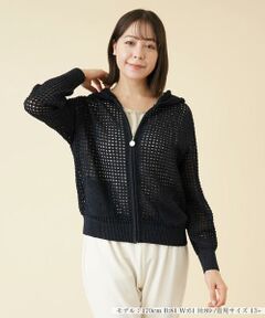 ＊＊Leilian PLUS HOUSE__ / レリアンプラスハウス パーカー | メッシュニットパーカ