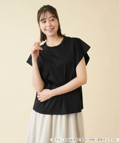 ＊＊Leilian PLUS HOUSE__ / レリアンプラスハウス カットソー | フレンチスリーブＴシャツ