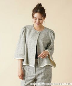 ＊＊Leilian PLUS HOUSE__ / レリアンプラスハウス その他アウター | ツイーディーノーカラージャケット