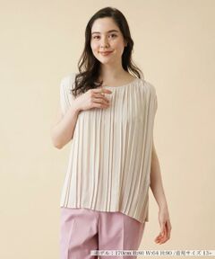 ＊＊Leilian PLUS HOUSE__ / レリアンプラスハウス シャツ・ブラウス | フレンチスリーブプリーツブラウス