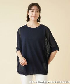 ＊＊Leilian PLUS HOUSE__ / レリアンプラスハウス ニット・セーター | 切替ドルマンスリーブニット