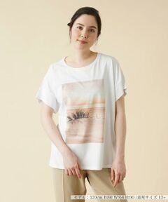 ＊＊Leilian PLUS HOUSE__ / レリアンプラスハウス カットソー | プリントTシャツ