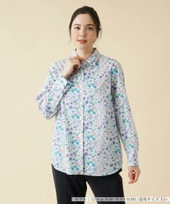 ＊＊Leilian PLUS HOUSE__ / レリアンプラスハウス シャツ・ブラウス | フラワープリントブラウス