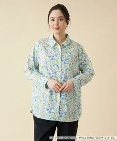 ＊＊Leilian PLUS HOUSE__ / レリアンプラスハウス シャツ・ブラウス | フラワープリントブラウス