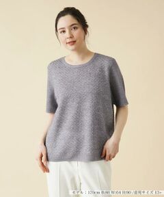 ＊＊Leilian PLUS HOUSE__ / レリアンプラスハウス ニット・セーター | ラメラウンドネックニット