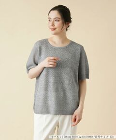 ＊＊Leilian PLUS HOUSE__ / レリアンプラスハウス ニット・セーター | ラメラウンドネックニット