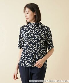 ＊＊Leilian PLUS HOUSE__ / レリアンプラスハウス カットソー | ドットハイネックカットソー