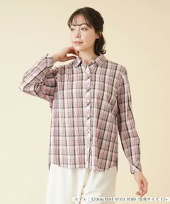 ＊＊Leilian PLUS HOUSE__ / レリアンプラスハウス シャツ・ブラウス | チェックブラウス