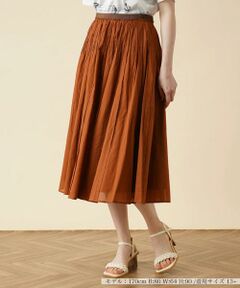 ＊＊Leilian PLUS HOUSE__ / レリアンプラスハウス ミニ・ひざ丈スカート | タックミモレスカ－ト