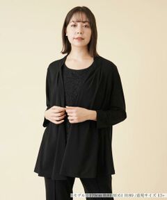 ＊＊Leilian PLUS HOUSE__ / レリアンプラスハウス カーディガン・ボレロ | ノーボタントッパーカーディガン