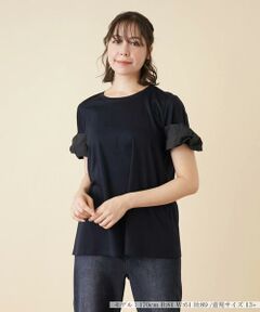 ＊＊Leilian PLUS HOUSE__ / レリアンプラスハウス カットソー | 袖口切替カットソー